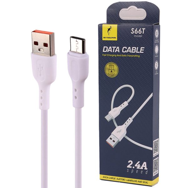 کابل تایپ سی فست شارژ Sky Dolphin S66T