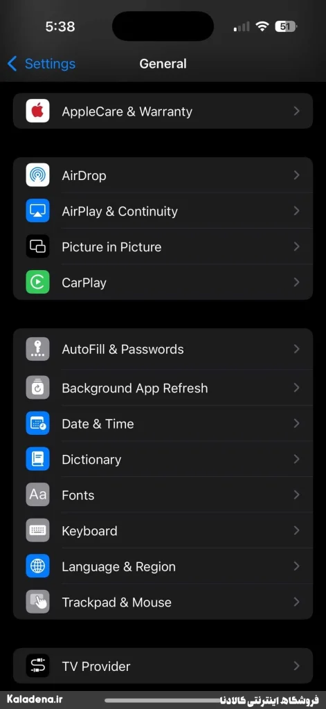 1.iphone general settings 1