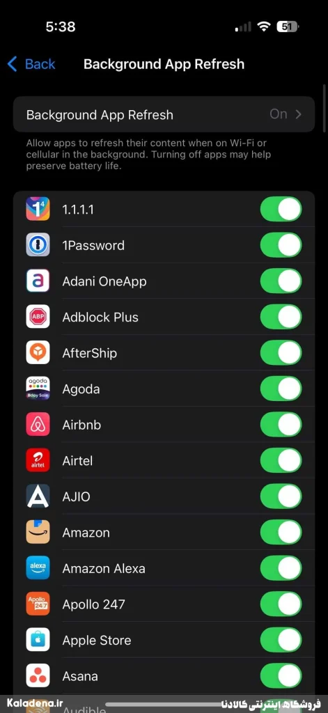 2.iphone background app refresh se 2