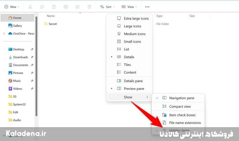 3 disable hidden items file 2