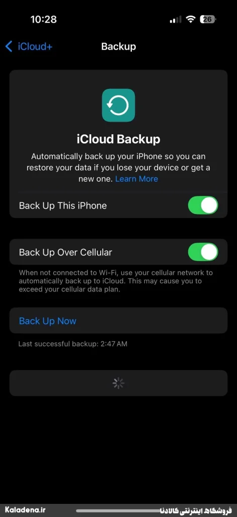 5.cellular data iphone 2 6