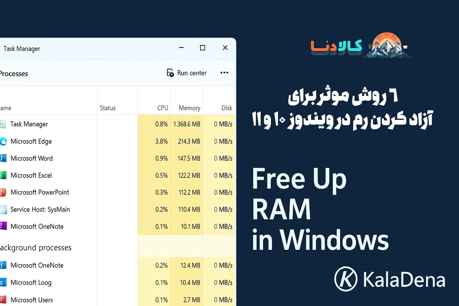 ۶ روش برای آزاد کردن رم در ویندوز وقتی سیستم شما کند می شود