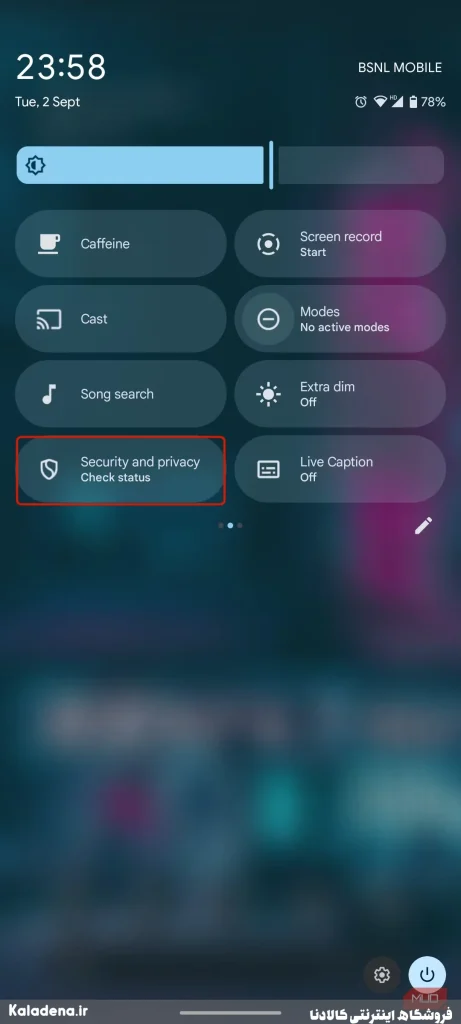 بهترین تنظیمات سریع اندروید برای افزایش بهره وری گوشی 14 Security 01 13