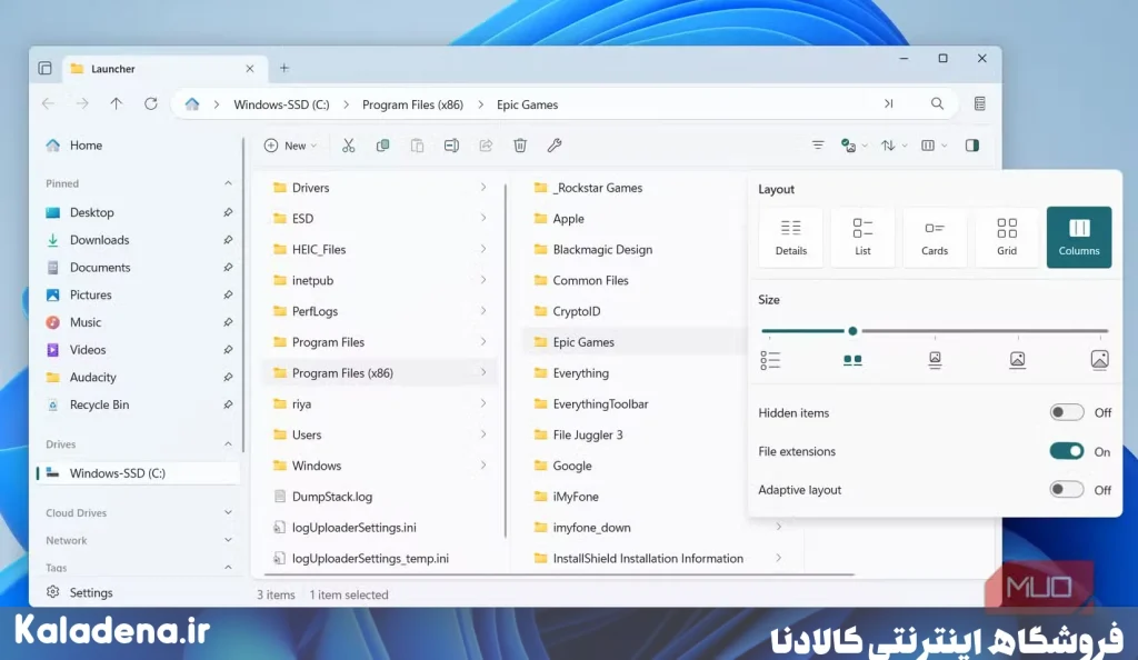 files app with column view on pc 6
