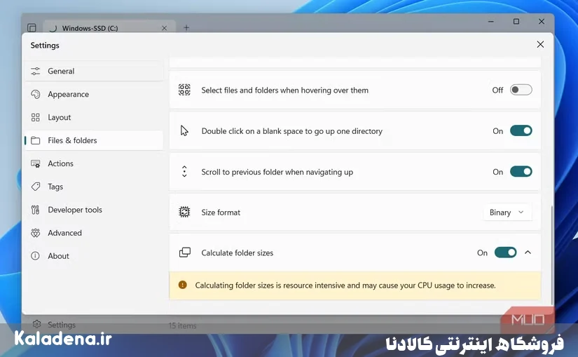 show folder size option in files app on pc 9