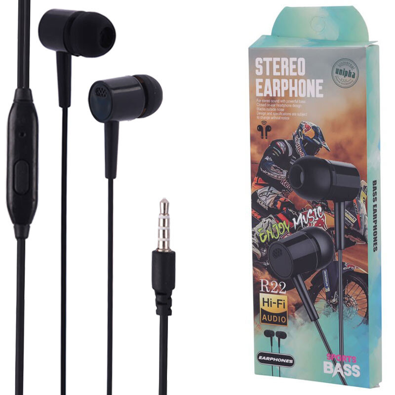 wired-earphone-bass-black wired earphone bass black 1